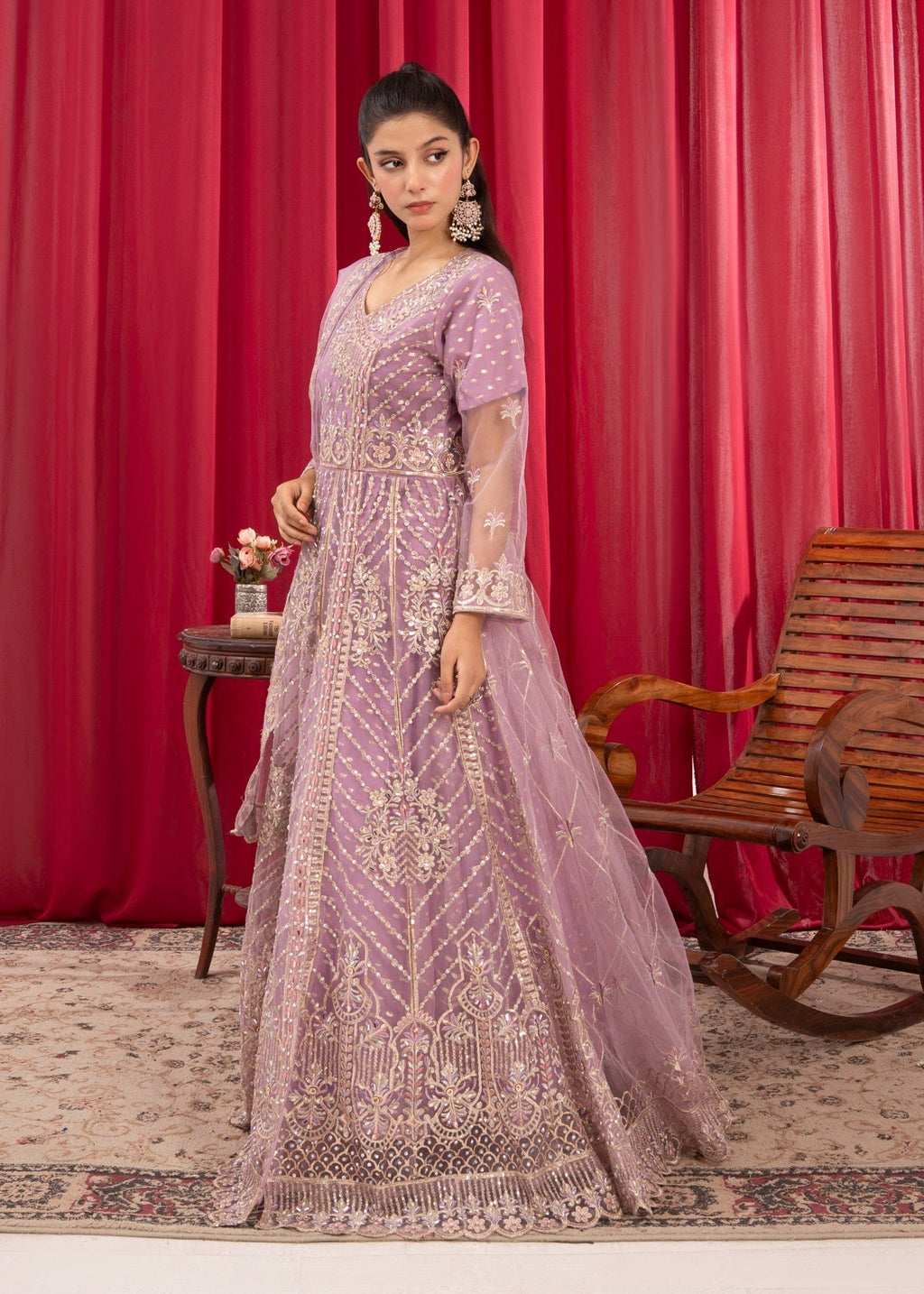 Four Season Boutique QISWAH ANGRAKHA MAUVE Women 3pcs