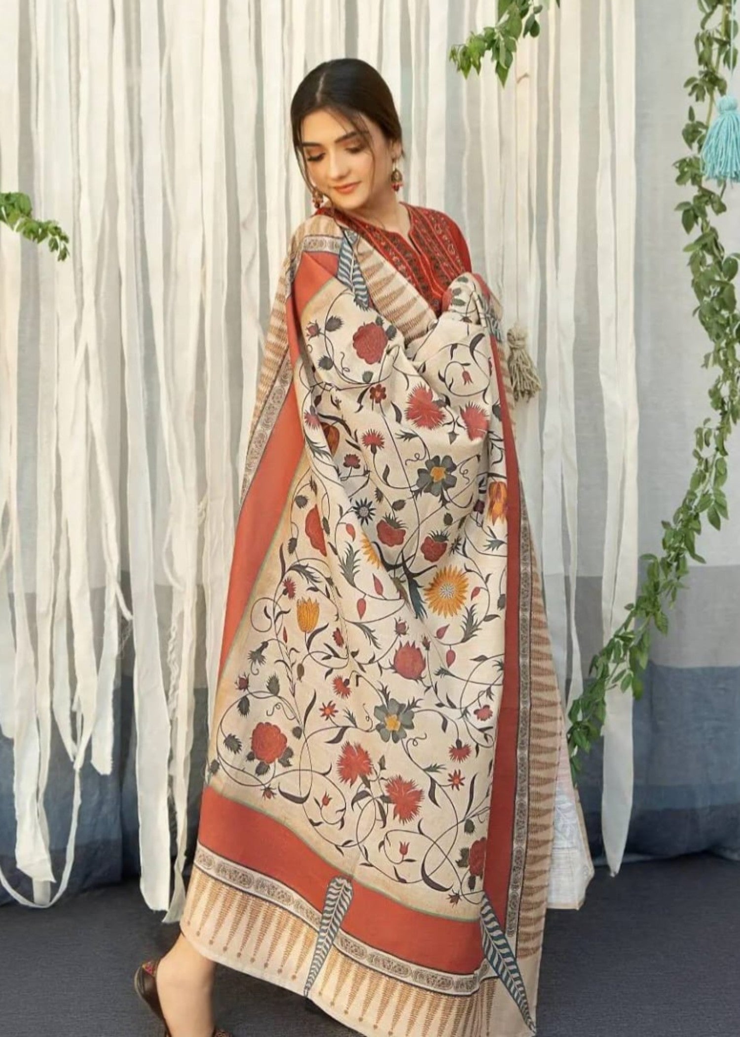 Tehzeeb Libas AYAT SUIT WITH SHAWL Women 3pcs