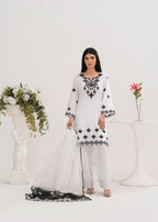 Stylish Collection WHITE CHARM (FARSHI SHALWAR) Women 3pcs