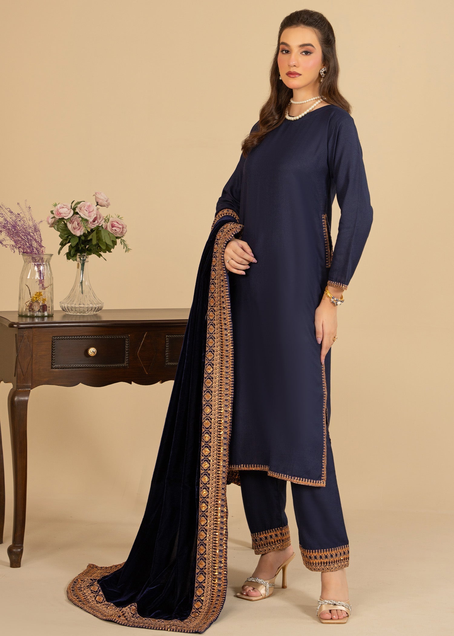Momin Online Azure Women 3pcs