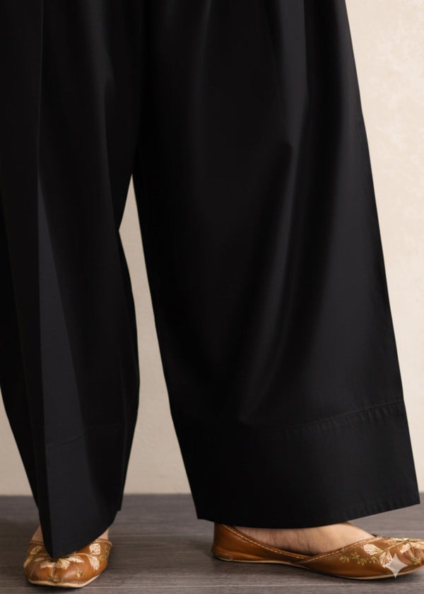 The Turkish Wear BLACK FARSHI SHALWAR Women 1pcs