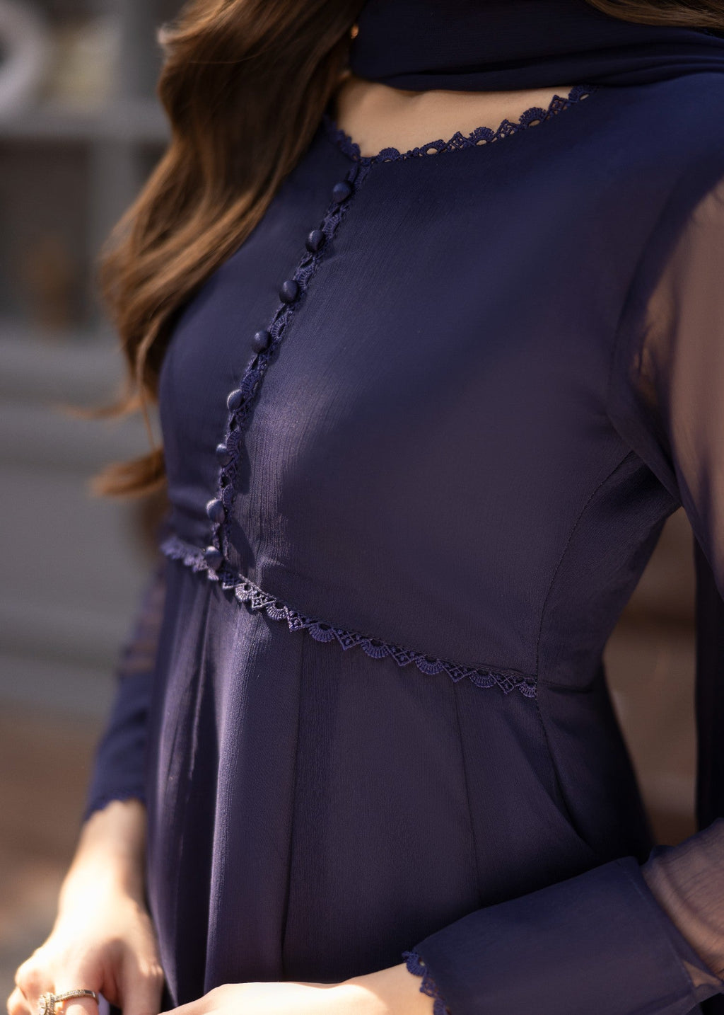 Alyssa NAVY BLUE MAXI ALM05 Women 3pcs