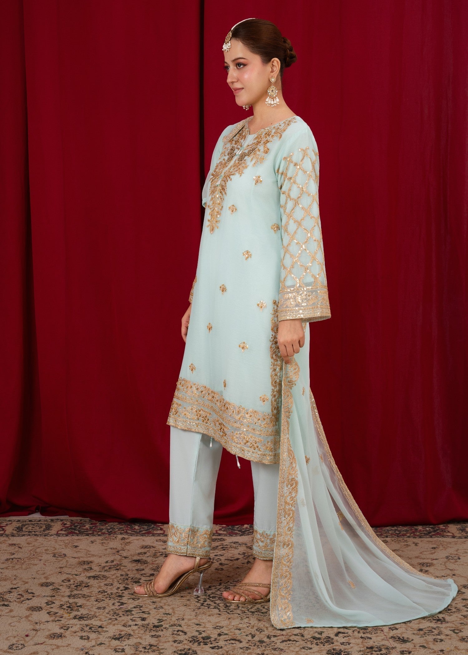 Four Season Boutique MEERUB ICEBLUE Women 3pcs