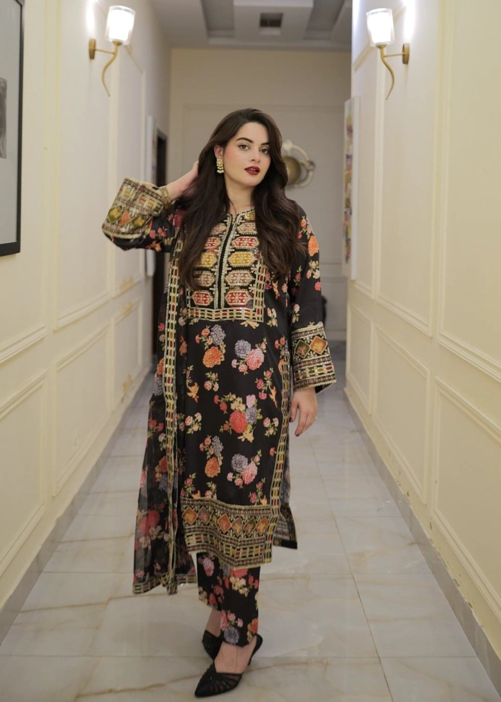 Tehzeeb Libas CHANDNI EMBROIDERED Women 3pcs