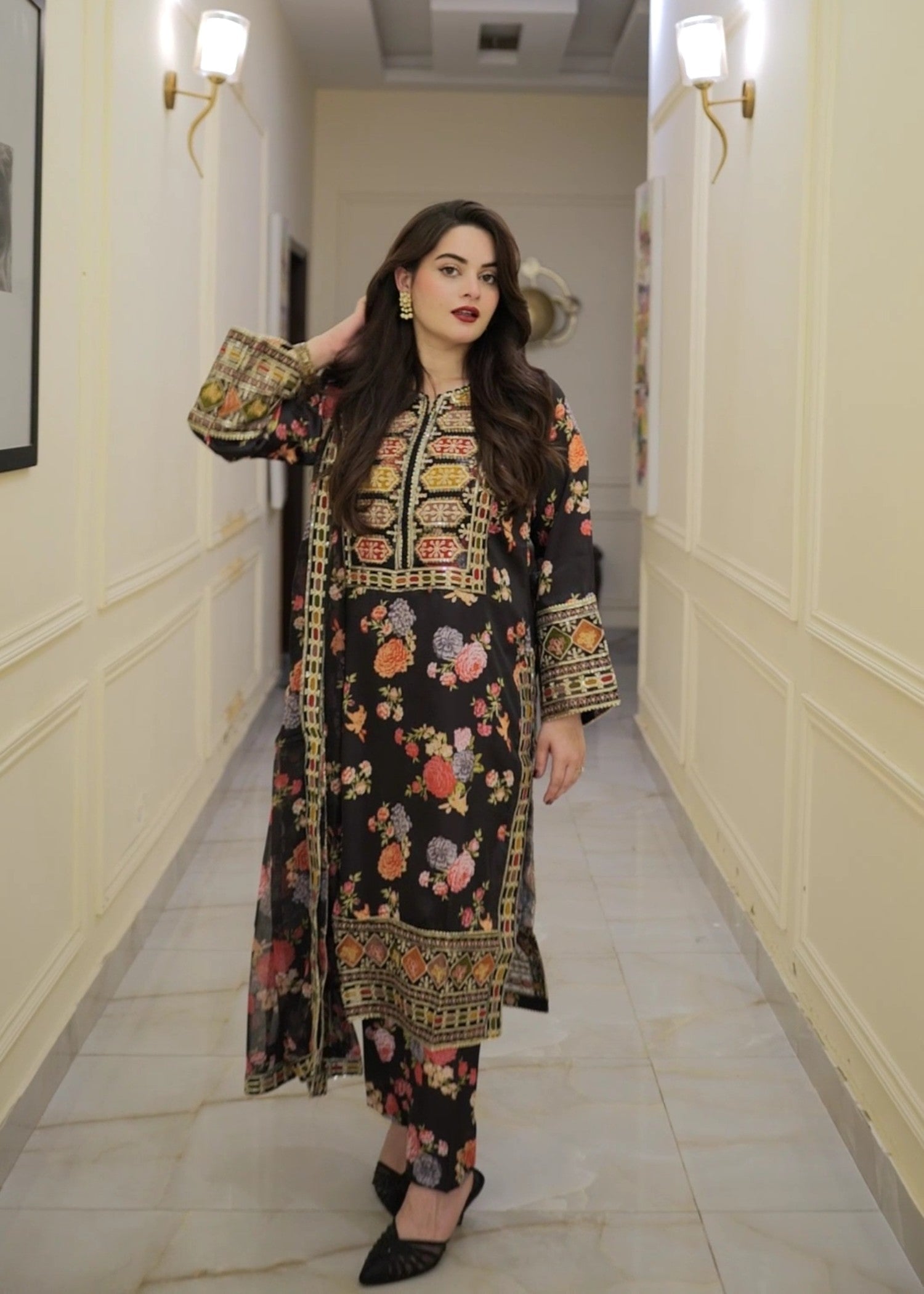 Tehzeeb Libas CHANDNI EMBROIDERED Women 3pcs