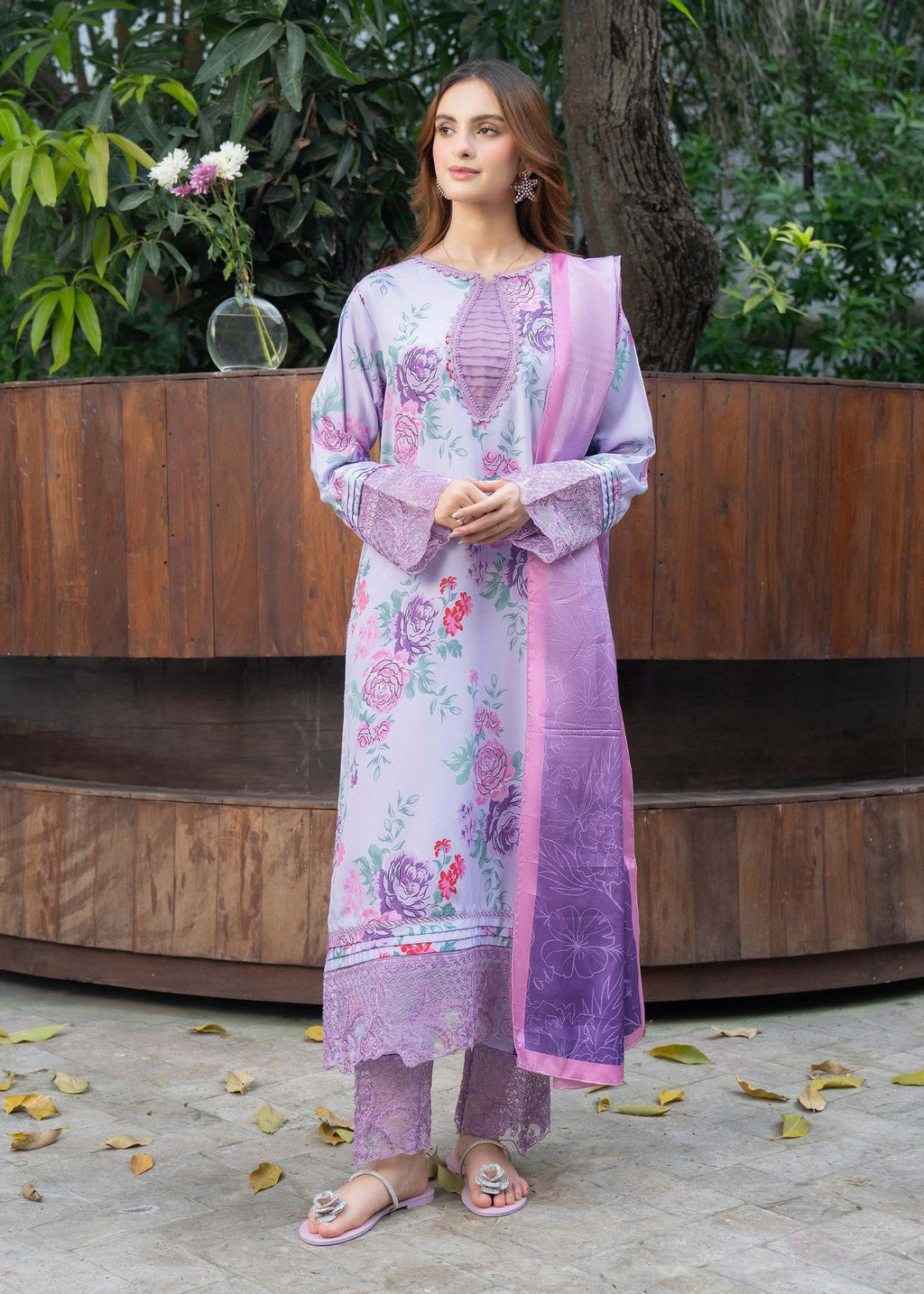 Panache Apparel Lavender Bloom Women 2pcs