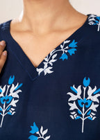 Anabya Garments Kanwal Blue Women 2pcs