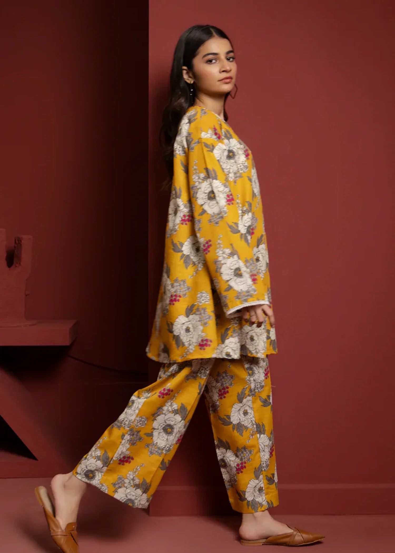 Zellbury WPW2423138 Mustard Women 2pcs