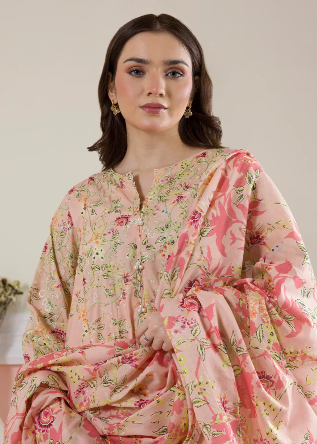 Zellbury WPS2531992 Peach Pink Women 3pcs