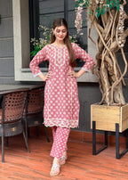 Tehzeeb Libas ZYRA EMBROIDERED PINK Women 2pcs