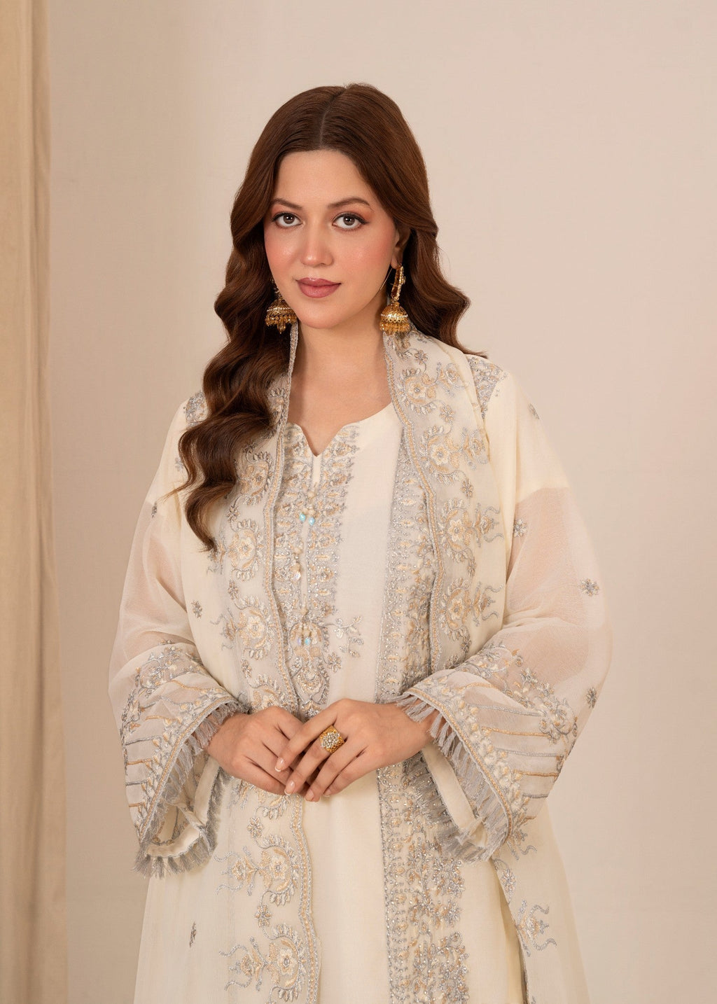 Four Season Boutique MALKA PLAZZO OFF WHITE Women 3pcs