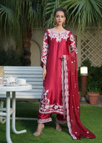 Rangoon Clothing Parisa Silk Maroon Women 3pcs