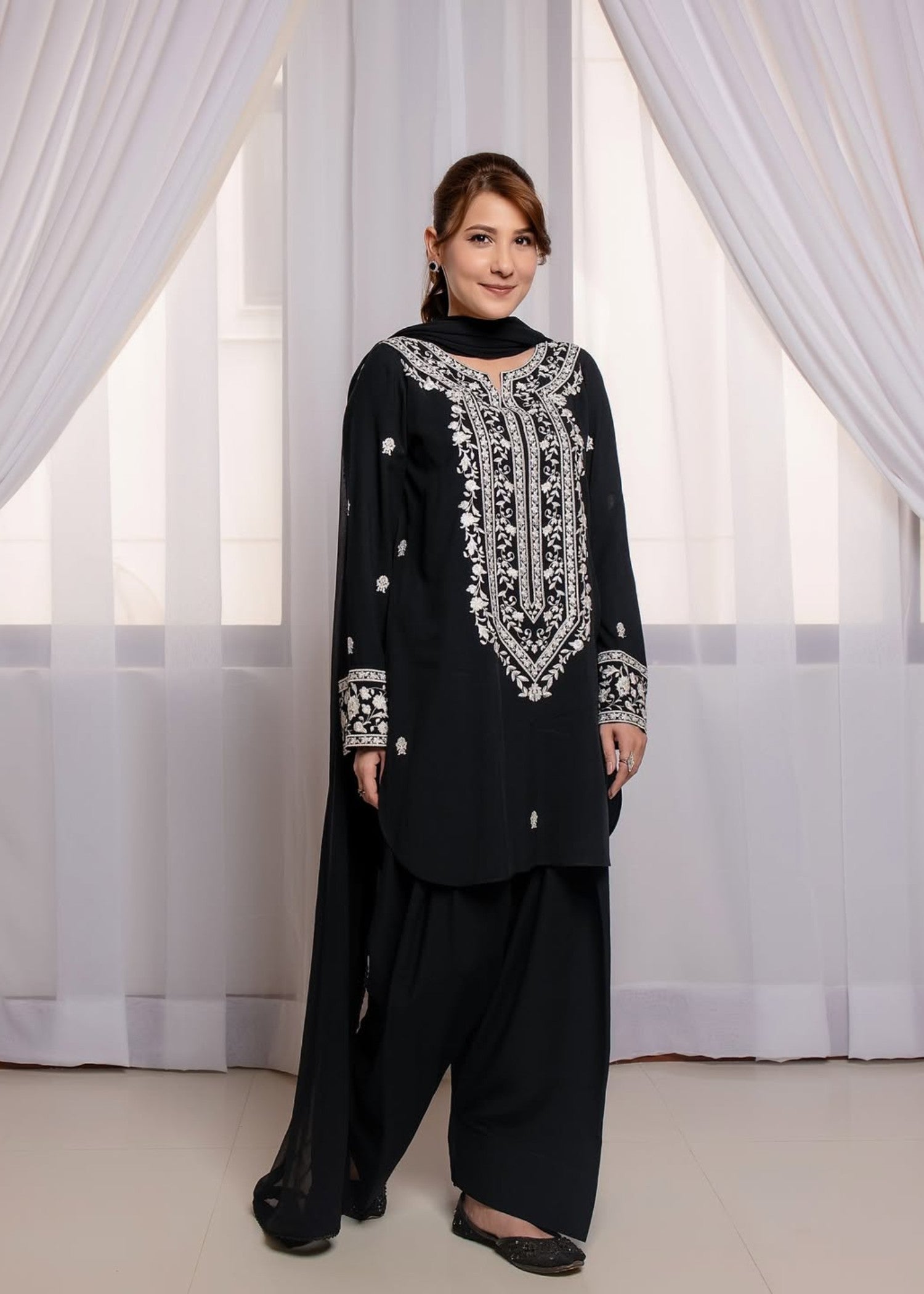 Stylish Collection BLACK ALLURE Women 2pcs