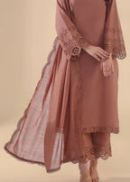 Luxeurs Cinnamon Embroidered Lawn Dress Women 3pcs