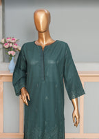 Suntex Fabrics CO ORDS Green Chikan Kari Women 2pcs