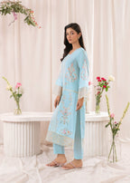 Musani Embroidered Lawn Sky Blue (Pret) Women 2pcs