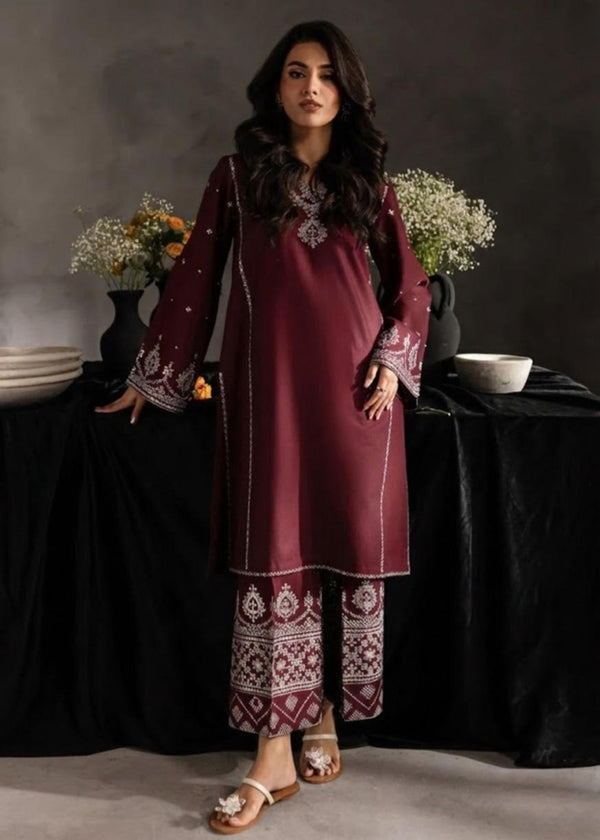 Zeenat & Zoha Maroon Festive Women 2pcs