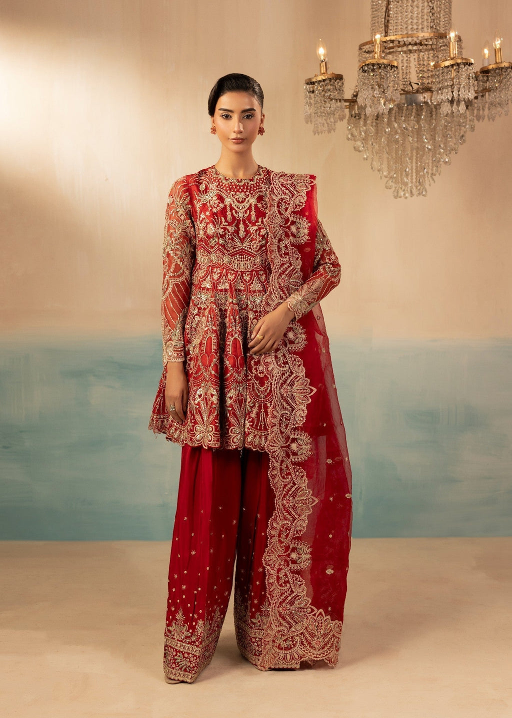 Diara Couture REET DF 45 RED Women 3pcs