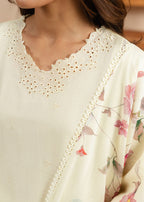 Cross Stitch PALE YELLOW 0125RTWEMBLWN0104 Women 2pcs