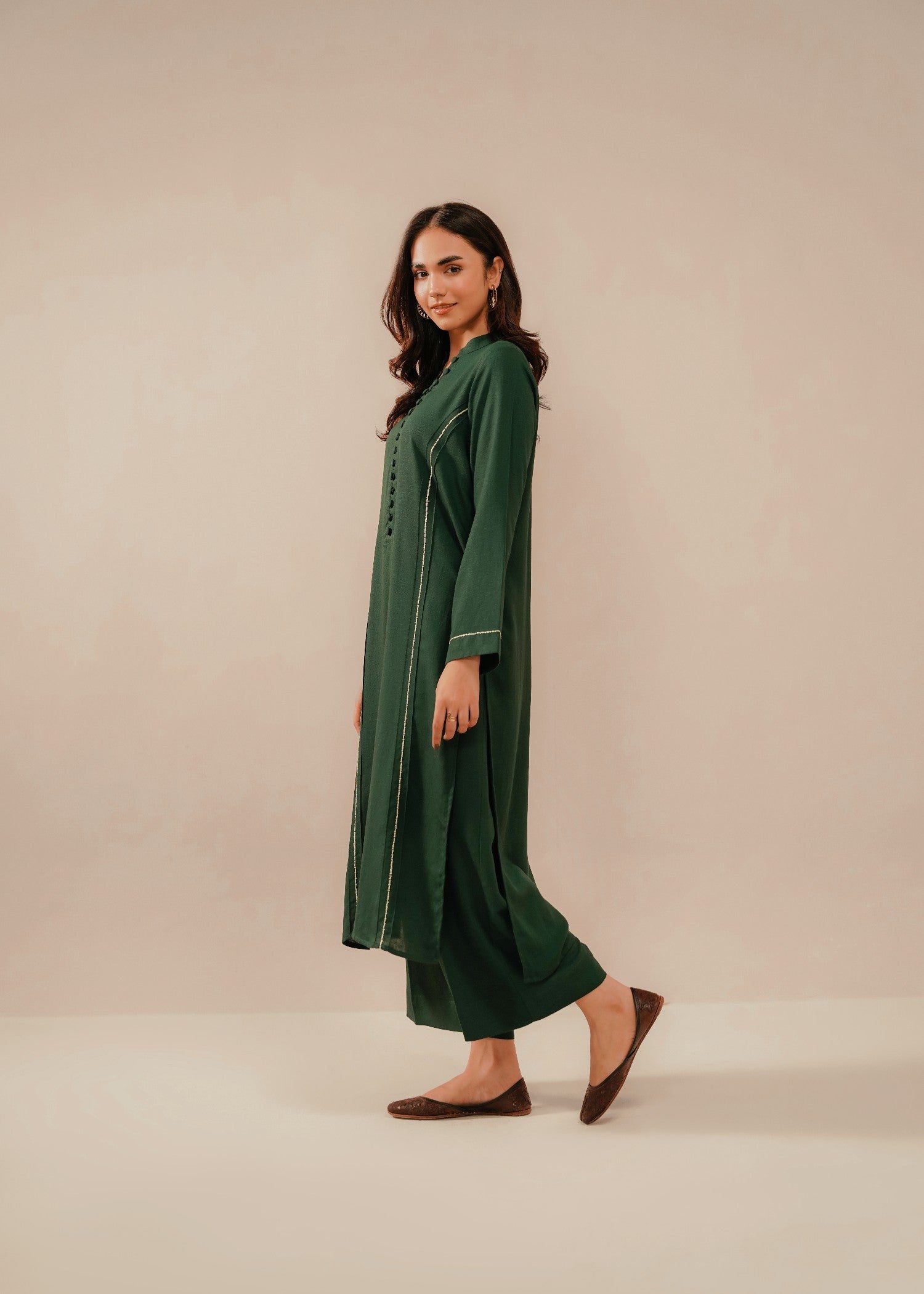 Divinely Crafted Women's Embroidered Co ord set Jade Women 2pcs