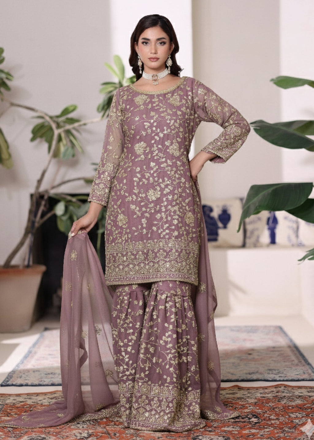 Abaan Zohan Riwaj Lilac Women 3pcs