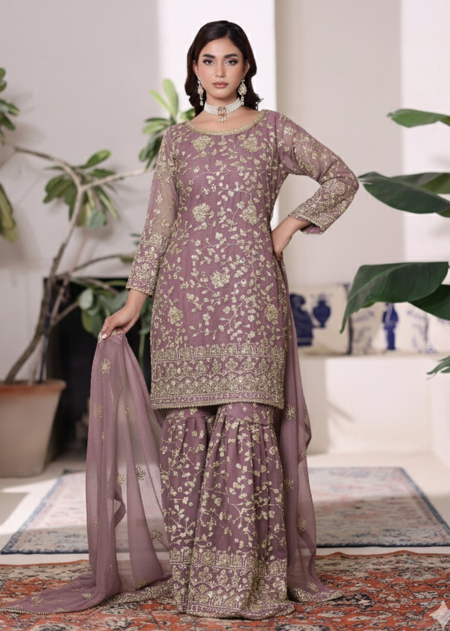 Abaan Zohan Riwaj Lilac Women 3pcs
