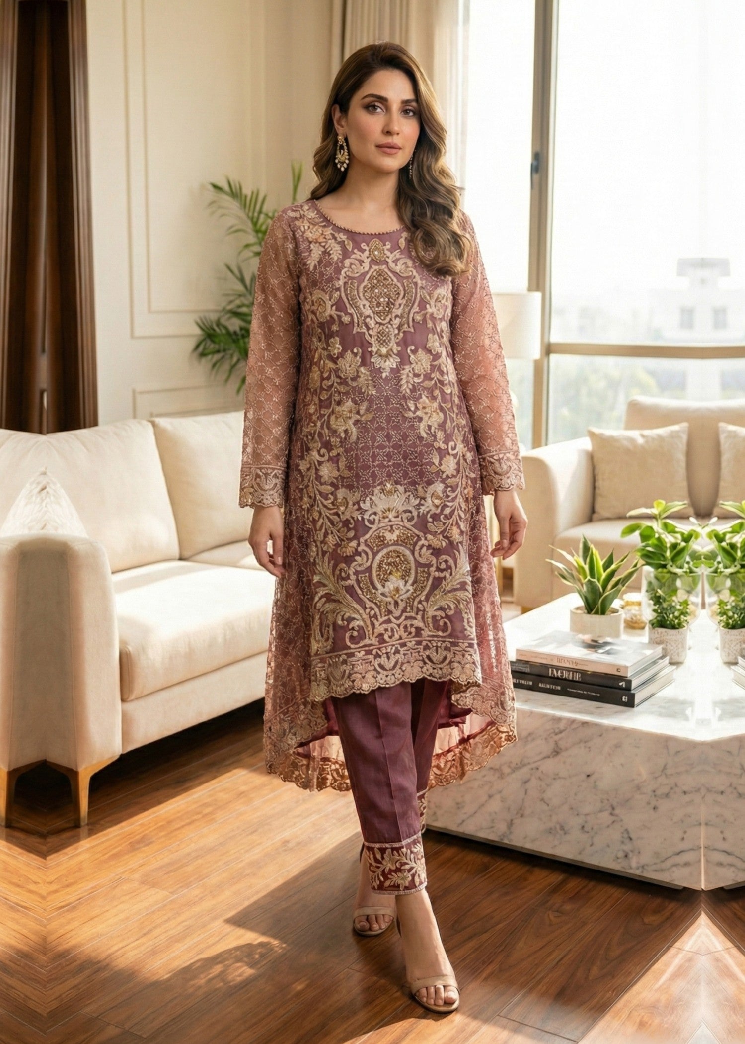 Diara Couture DEENA US 448 MAUVE Women 3pcs