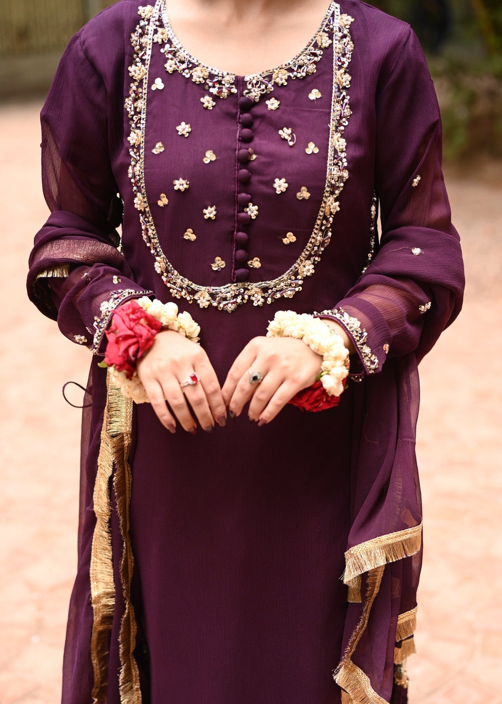 Suits By Sadia Crush purple style Women 3pcs