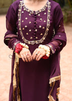 Suits By Sadia Crush purple style Women 3pcs