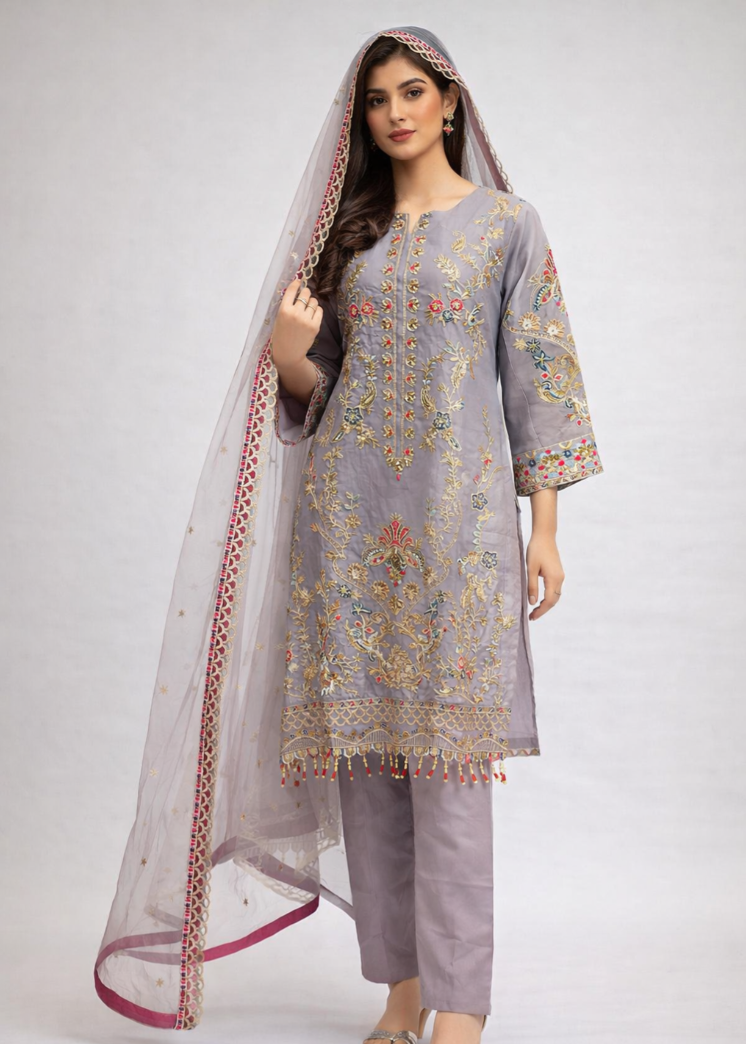 Polawn PD FORMAL 102 GRAPHIT GRACE FORMAL PRET COLLECTION Women 3pcs