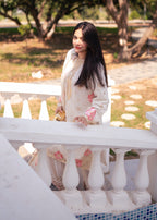 Suits By Sadia Chiffon nimra offwhite Women 3pcs
