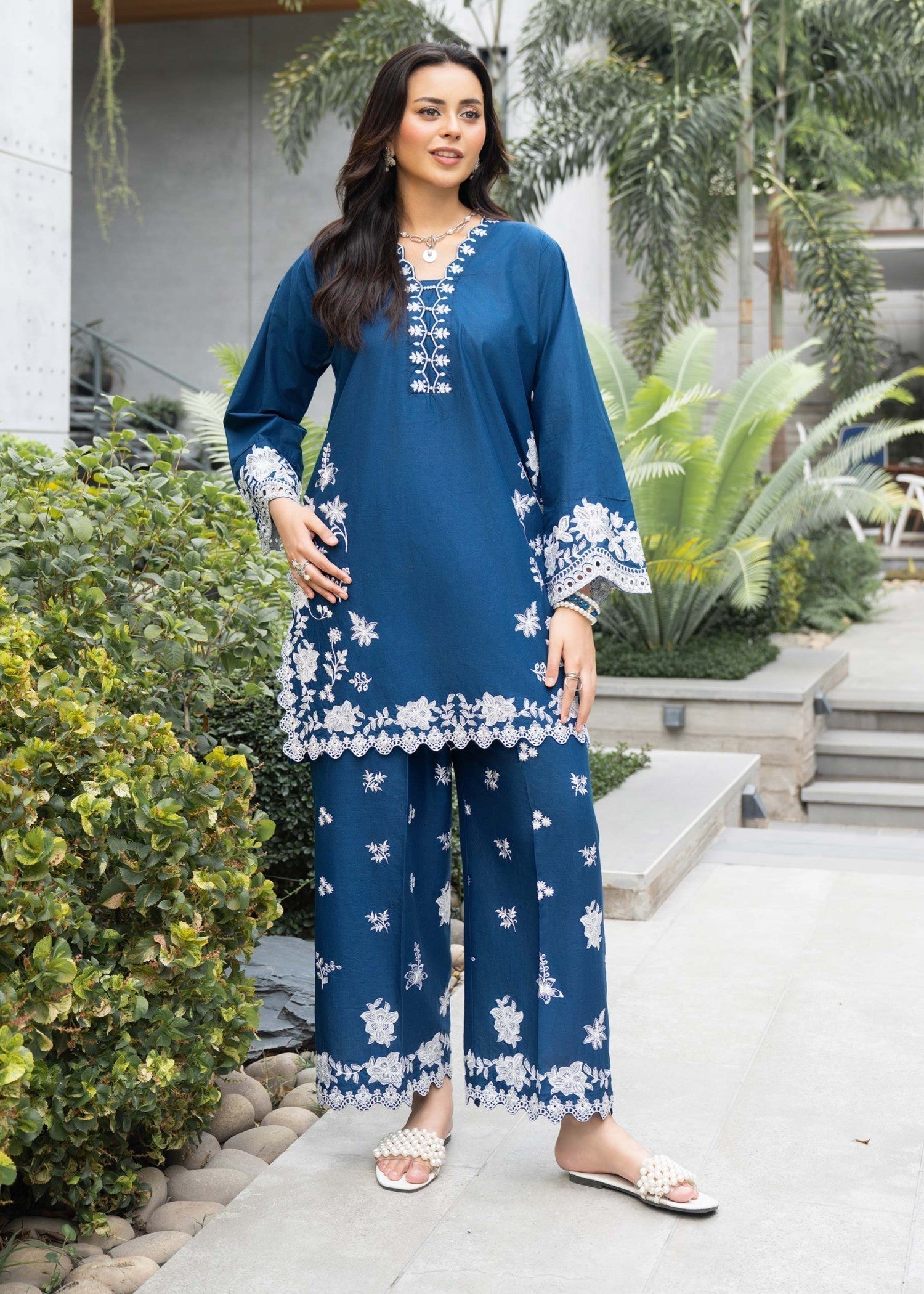 Panache Apparel BLUE PETAL Women 2pcs