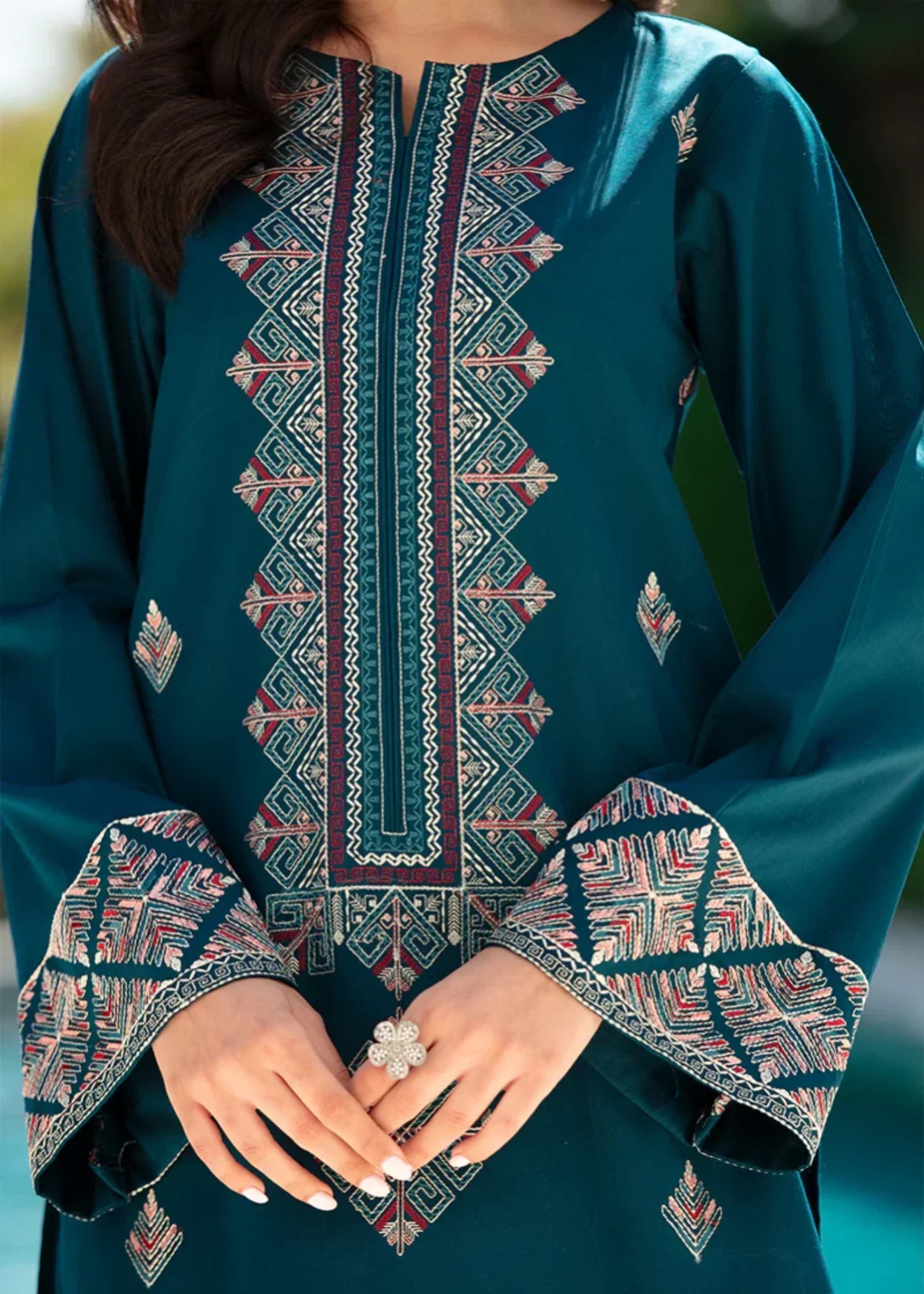 Shehroz Fashion TEHZEEB LAWN EMBROIDERY SUIT Women 2pcs