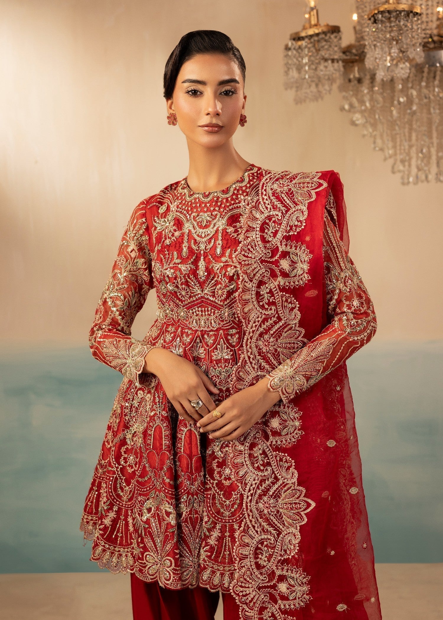 Diara Couture REET DF 45 RED Women 3pcs