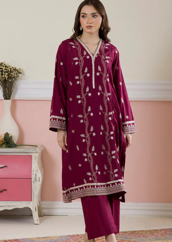 Zellbury WPS2522603 Maroon Women 2pcs