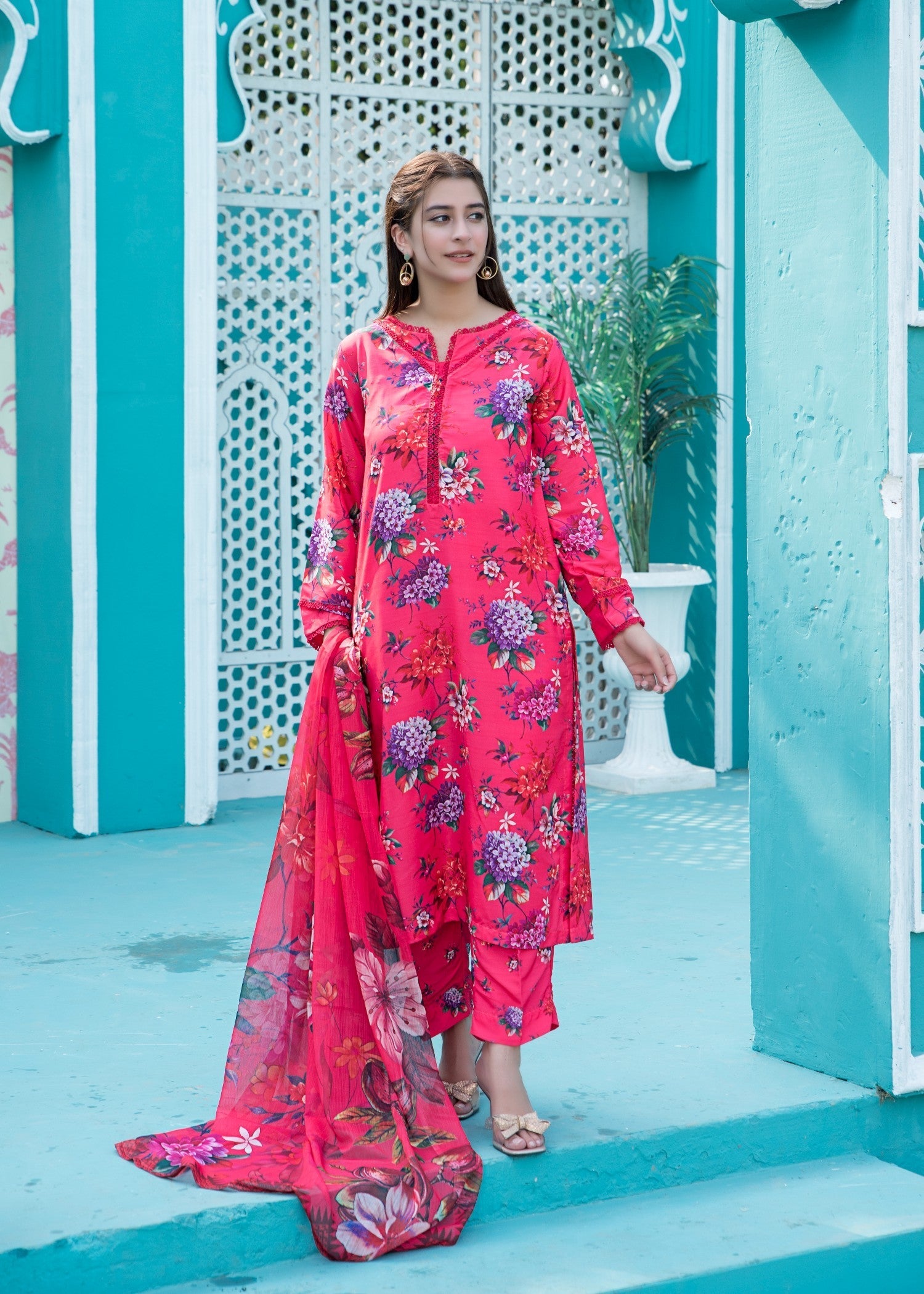 Yolo Pret Printed Arabic Silk Lawn FATAH F25 0014 Women 3pcs