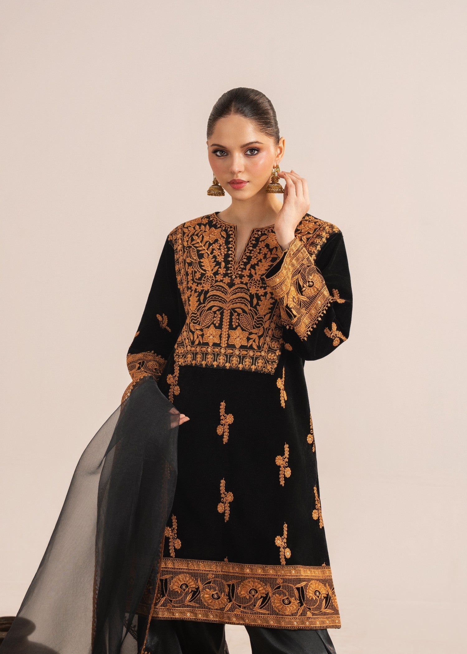 Rajdulari Kangana Velvet Women 3pcs