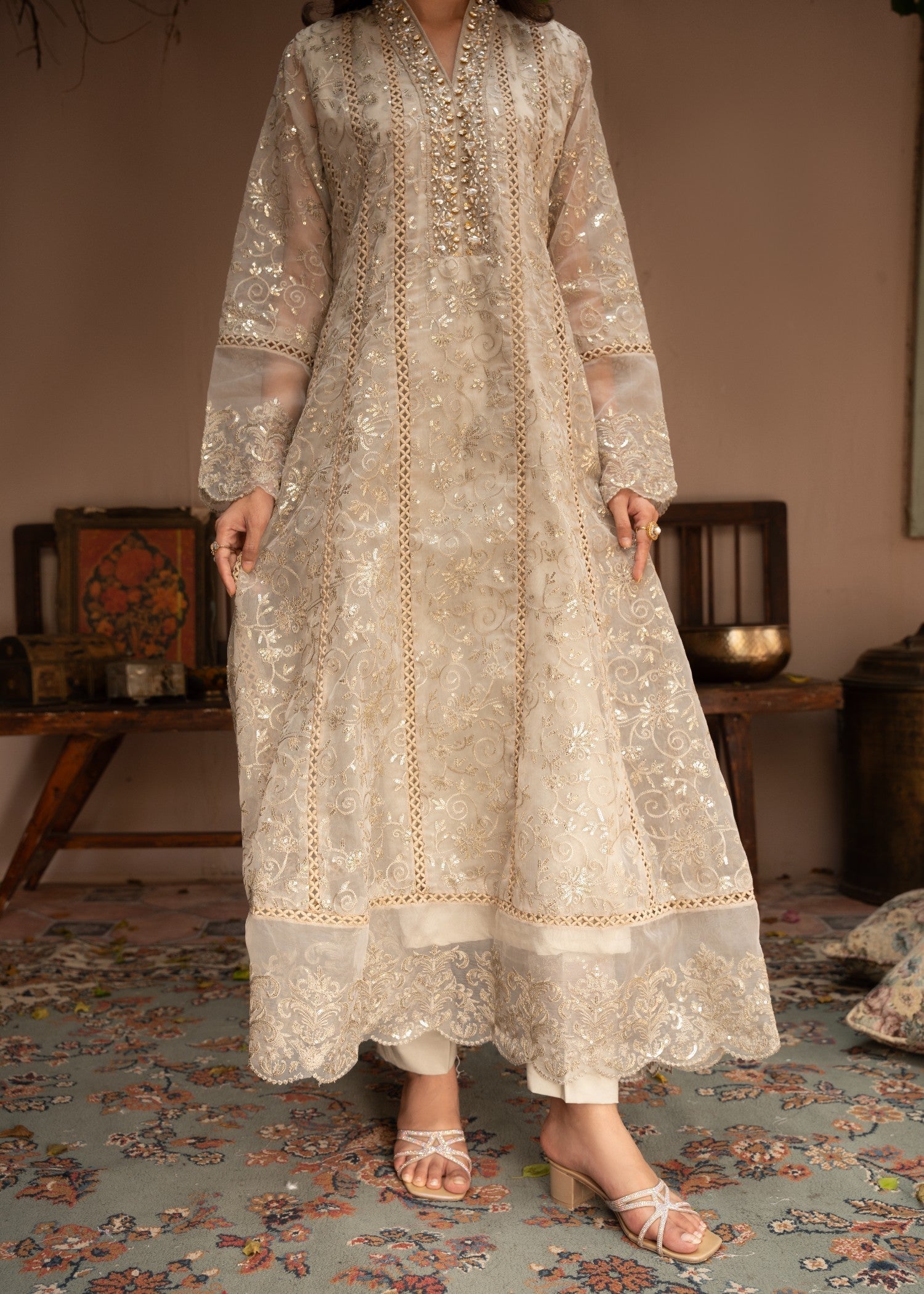 Manahils K 151 TAN BROWN Women 3pcs