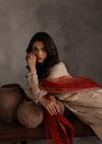 The Turkish Wear Sheen Embroidered Women 3pcs