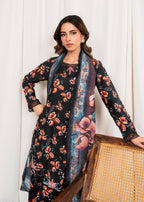 Sahibas By Mirza Velour Black Women 3pcs