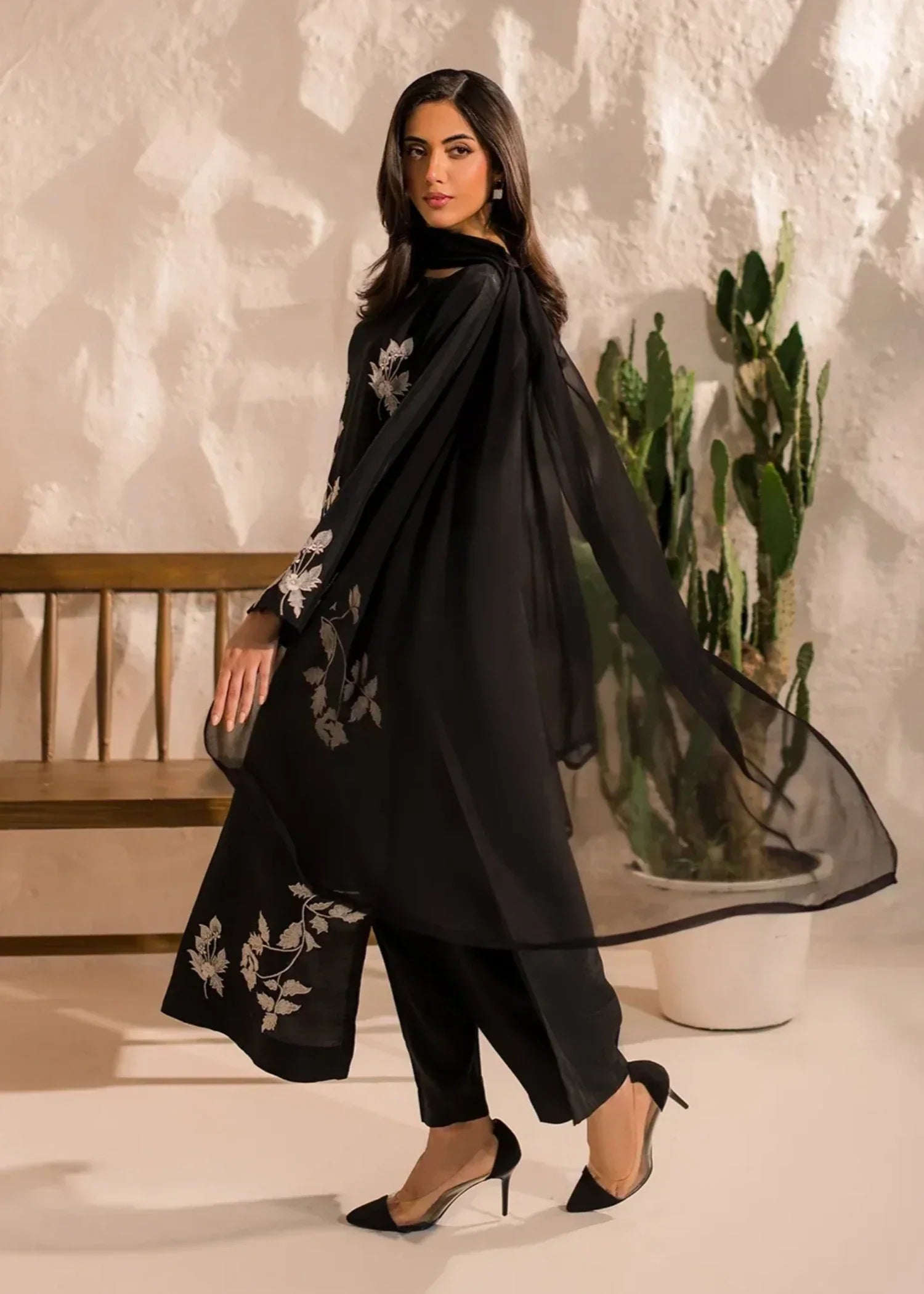 Tawakal Closet BLACK PETALS 03 Women 3pcs