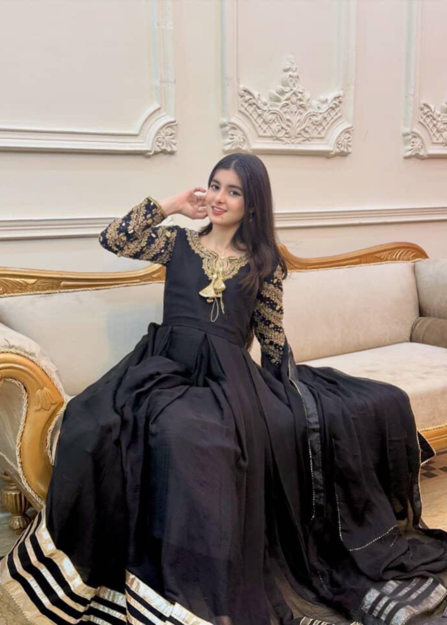 Miss & Mrs Black gota ari Women 3pcs