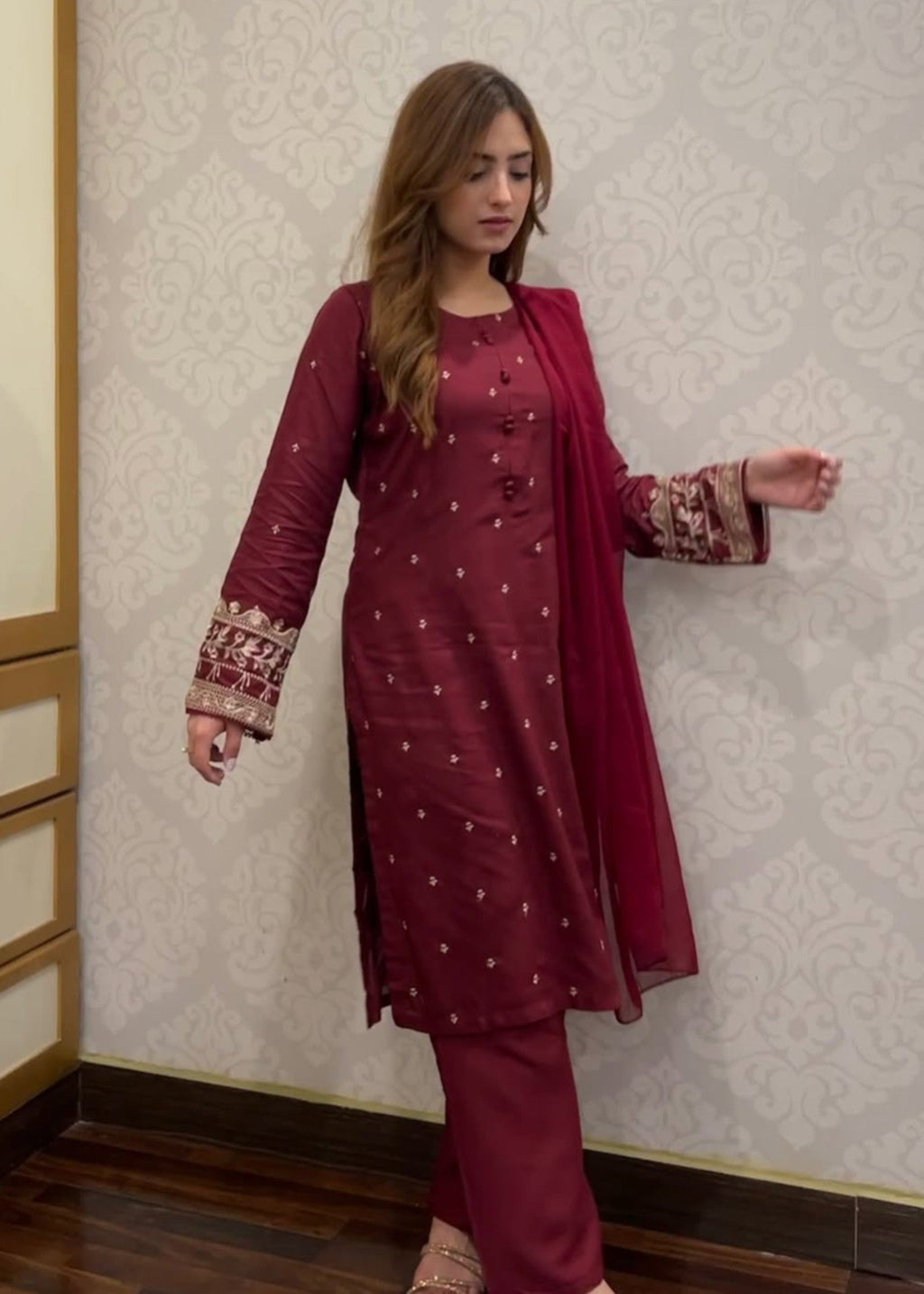 Tawakal Closet Alizeh Pop Garnet Women 2pcs