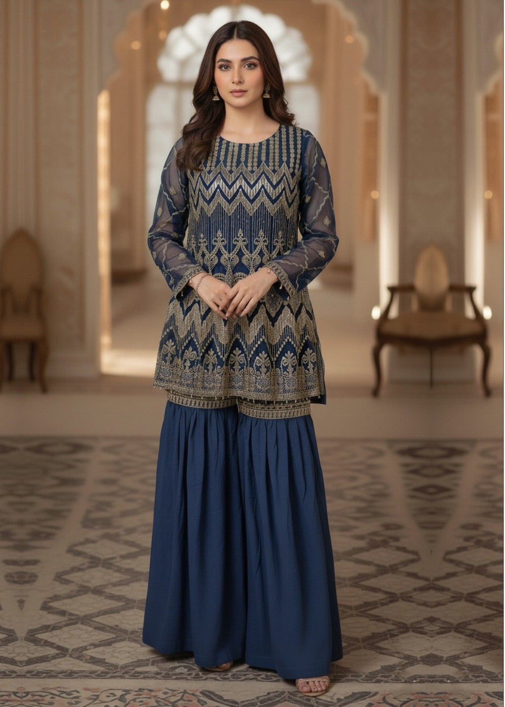 Diara Couture NYRA US 455 BLUE Women 3pcs