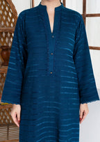 Yolo Pret Alpine Velvet Shirt with Velvet Border Shawl and Plain Trouser AML W25 0014 Women 3pcs