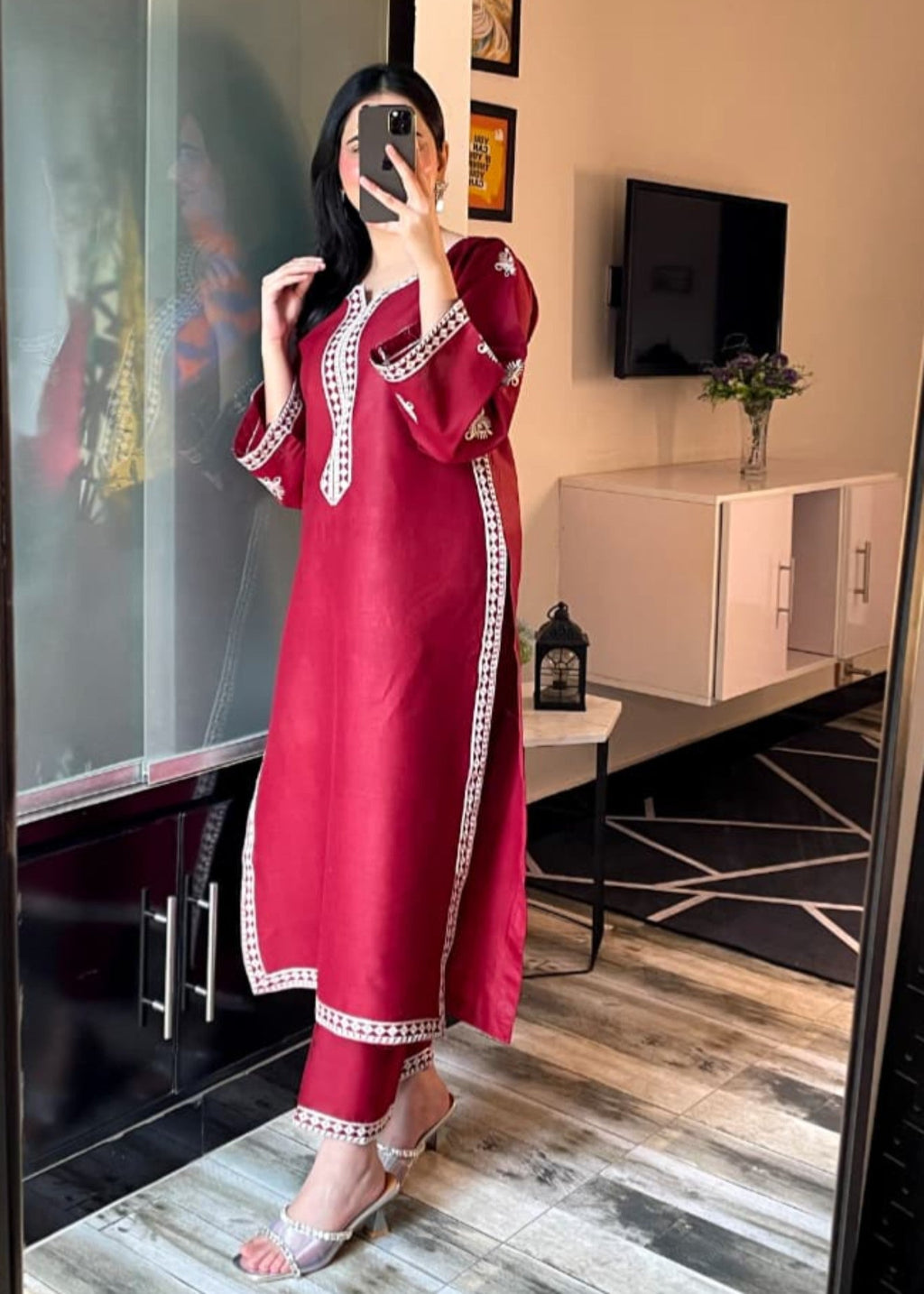 Tehzeeb Libas LILY EMBROIDERED Women 2pcs