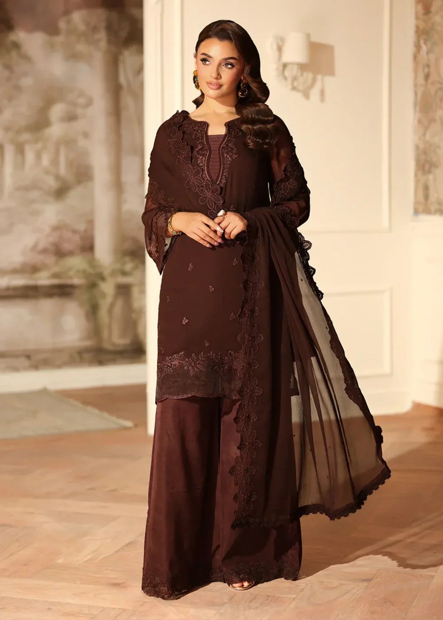 Azure Cocoa Drape Women 3pcs