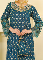 Rangoon Clothing Kubra Sapphire Blue Women 3pcs