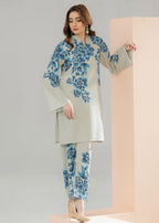 Shanghai Preet Elegant Sky Blue Women 2pcs