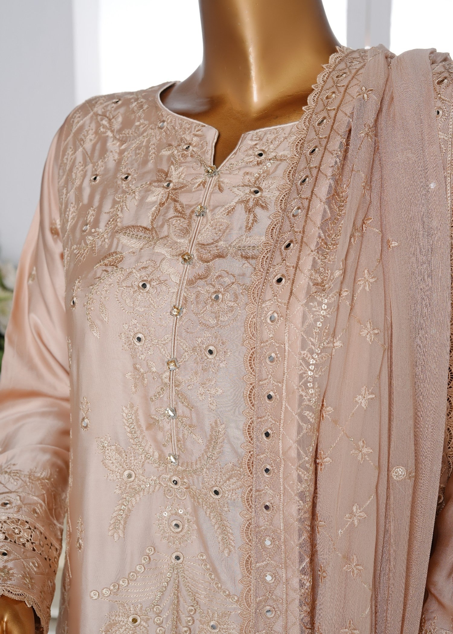 Ahmed Creations JAWERIA BEIGE Women 3pcs